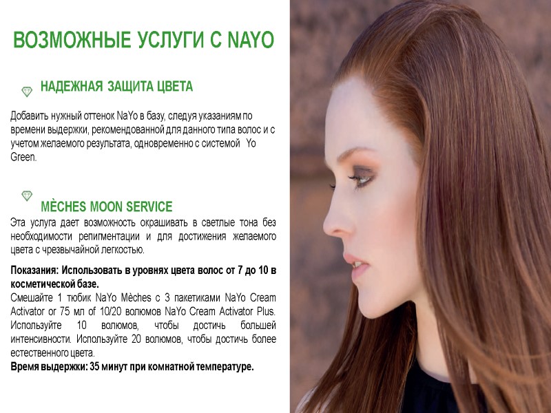 ВОЗМОЖНЫЕ УСЛУГИ С NAYO          